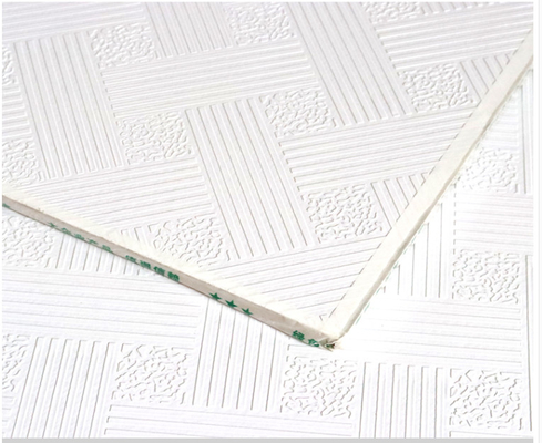 แผ่นฝ้าเพดานยิปซั่ม PVC เหลี่ยมเหลี่ยม ความหนา 12mm-16mm
