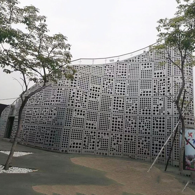 CNC อลูมิเนียม Curtain Wall แผงโลหะ PVDF เคลือบทนไฟ