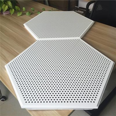 แขวนเพดานโลหะอลูมิเนียมหกเหลี่ยม