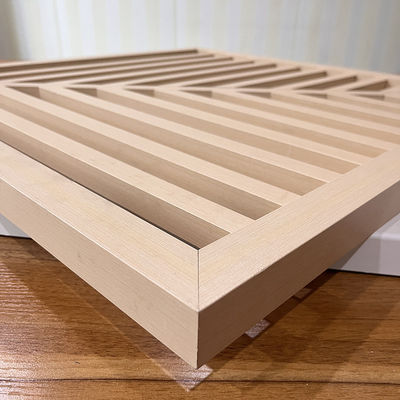 หน้าจอฝ้าเพดานโลหะอลูมิเนียมอัดรีด 600x600x30mm น้ำหนักเบา