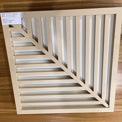 หน้าจอฝ้าเพดานโลหะอลูมิเนียมอัดรีด 600x600x30mm น้ำหนักเบา