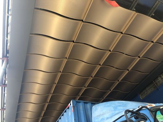 ห้างสรรพสินค้า 1600x5000mm แผงกาบทึบ หนา 1.5mm