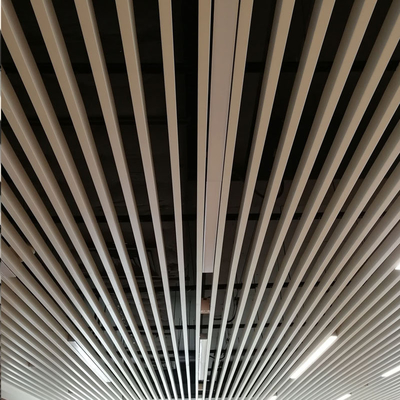 เพดานโลหะอลูมิเนียม 50x100 ระงับระบบฝ้าเพดานอะคูสติกรูปตัวยู