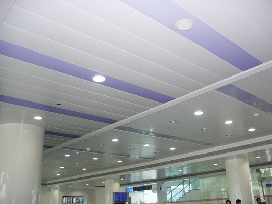 อลูมิเนียมอัลลอยด์ H Strip ฝ้าเพดาน 500x30x3000mm สำหรับห้างสรรพสินค้า
