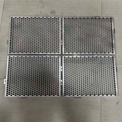 แผงอลูมิเนียมซุ้มโลหะหกเหลี่ยม 600X600 มม. สำหรับอาคารหุ้ม