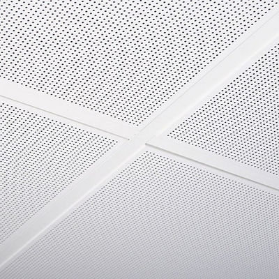 Aluminum Lay In Metal Ceiling Design ISO9001 Square Tiles 0.7mm with  sound proof ceiling