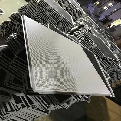 Aluminum Lay In Metal Ceiling Design ISO9001 Square Tiles 0.7mm with  sound proof ceiling