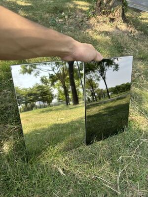 600x600 กระเบื้องเพดานสแตนเลส กระจกวางในกระเบื้องเพดานเสียง